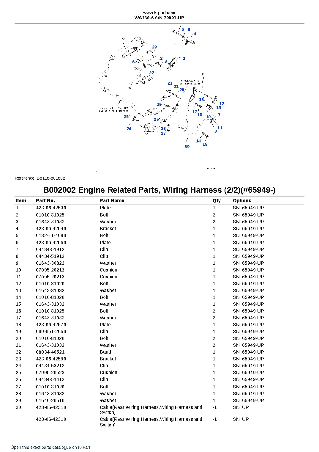 WA380-6 S/N 70001-UP – sample page 4 WA380-6 S/N 70001-UP – sample page 4