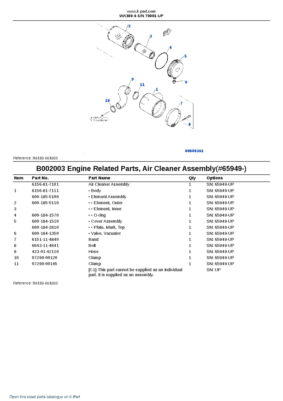 WA380-6 S/N 70001-UP – sample page 6 WA380-6 S/N 70001-UP – sample page 6