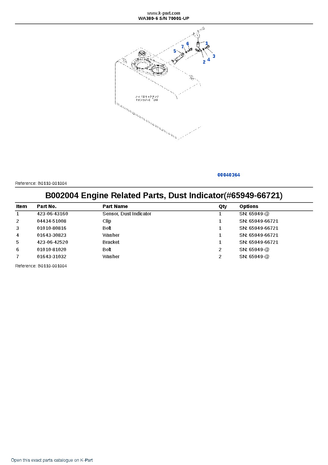 WA380-6 S/N 70001-UP – sample page 7 WA380-6 S/N 70001-UP – sample page 7