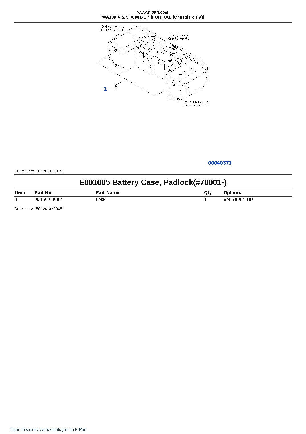 WA380-6 S/N 70001-UP (FOR KAL (Chassis only)) – sample page 6