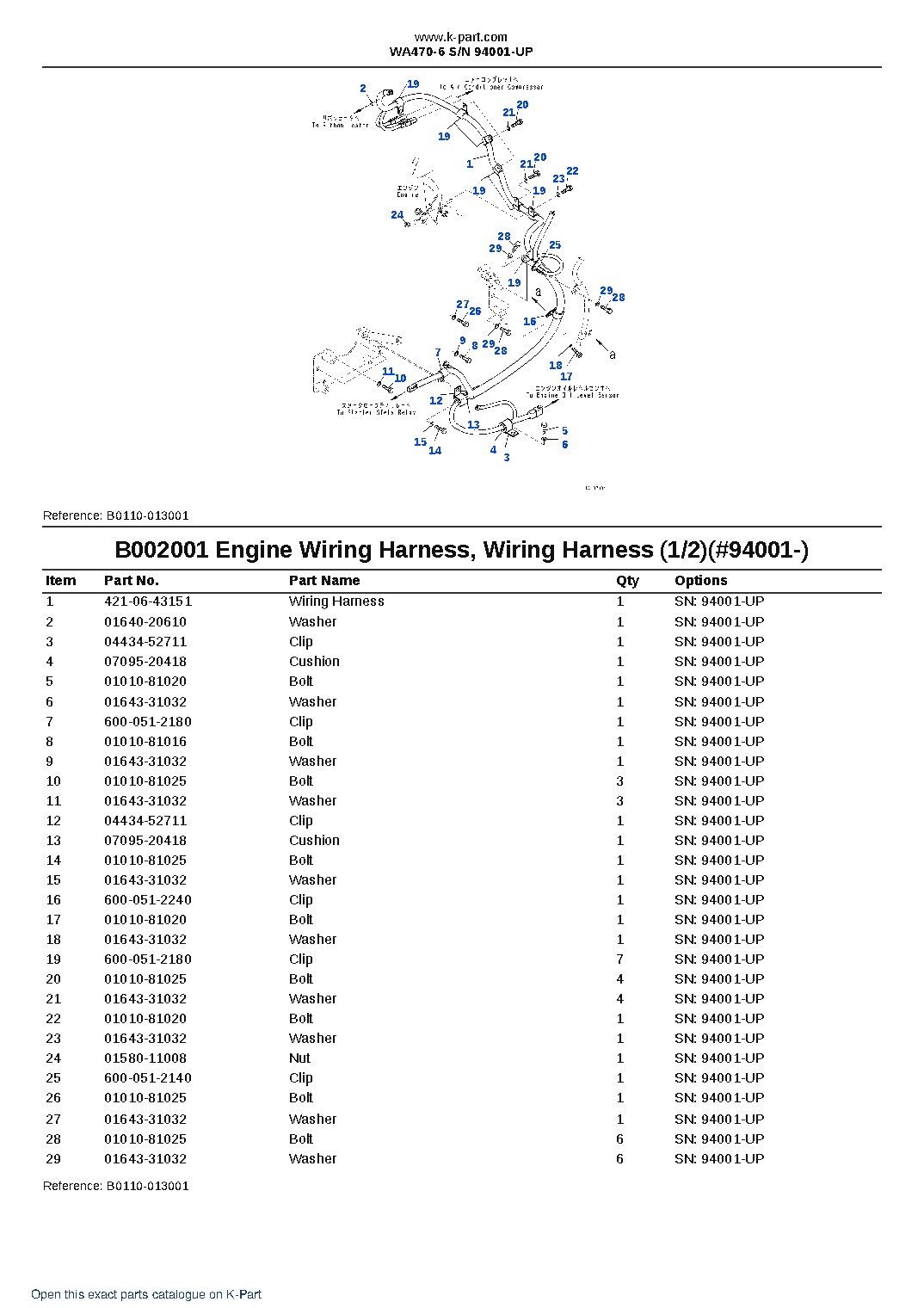 WA470-6 S/N 94001-UP – sample page 2 WA470-6 S/N 94001-UP – sample page 2
