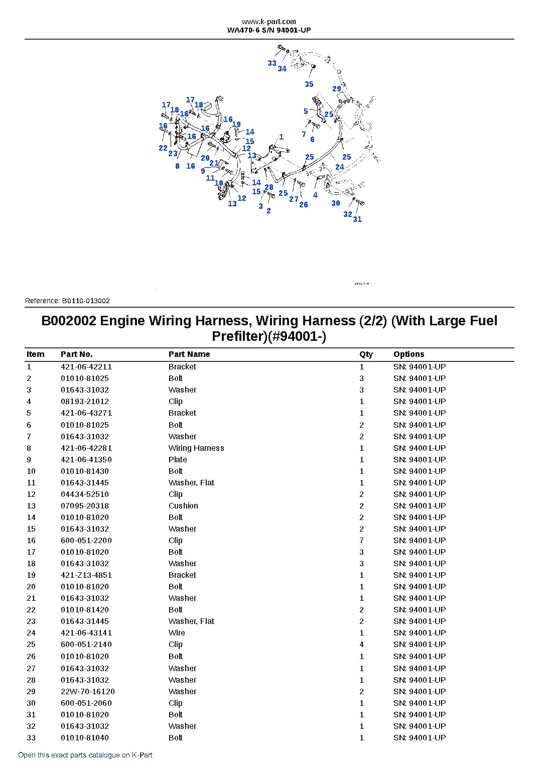 WA470-6 S/N 94001-UP – sample page 3 WA470-6 S/N 94001-UP – sample page 3