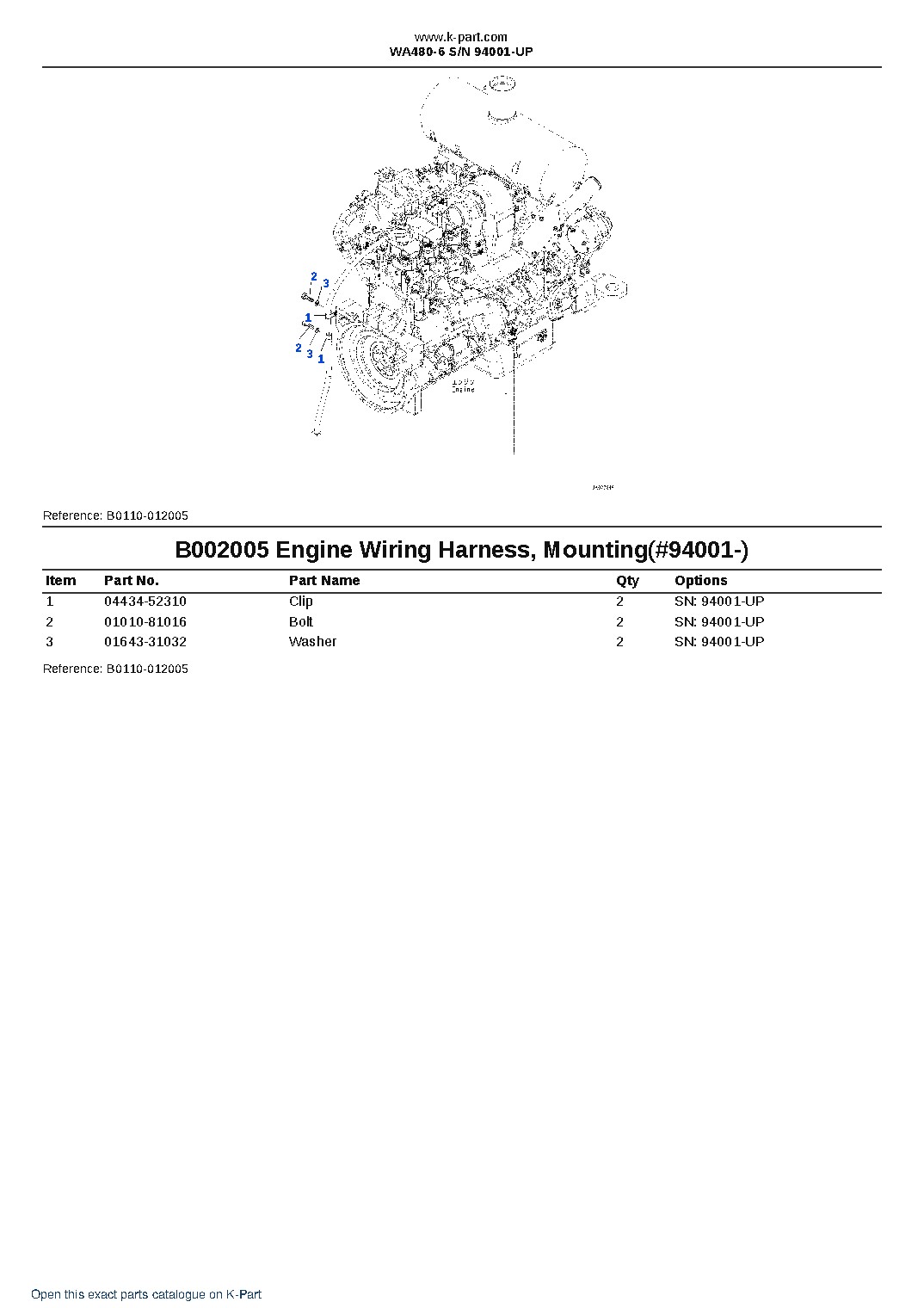 WA480-6 S/N 94001-UP – sample page 7 WA480-6 S/N 94001-UP – sample page 7