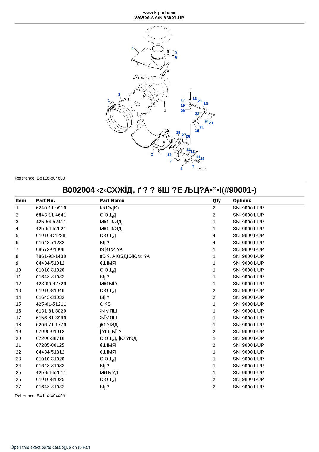 WA500-8 S/N 93001-UP – sample page 7 WA500-8 S/N 93001-UP – sample page 7