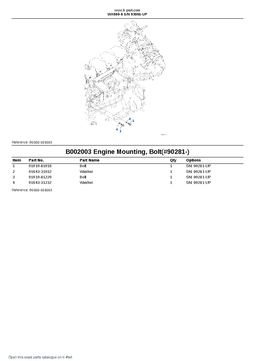 WA500-8 S/N 93001-UP – sample page 4 WA500-8 S/N 93001-UP – sample page 4