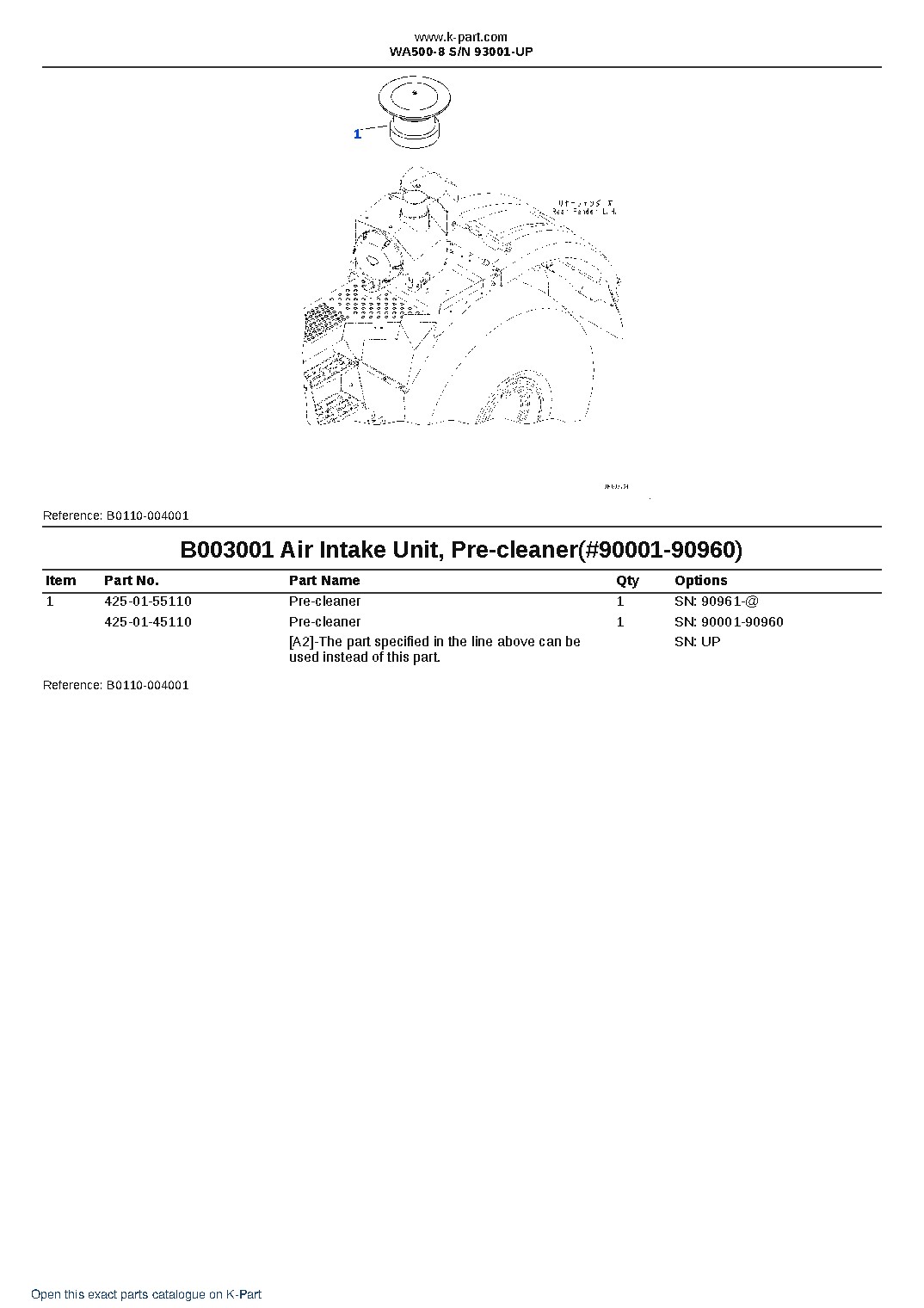 WA500-8 S/N 93001-UP – sample page 5 WA500-8 S/N 93001-UP – sample page 5
