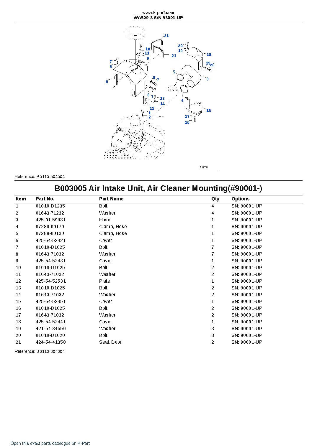 WA500-8 S/N 93001-UP – sample page 9 WA500-8 S/N 93001-UP – sample page 9