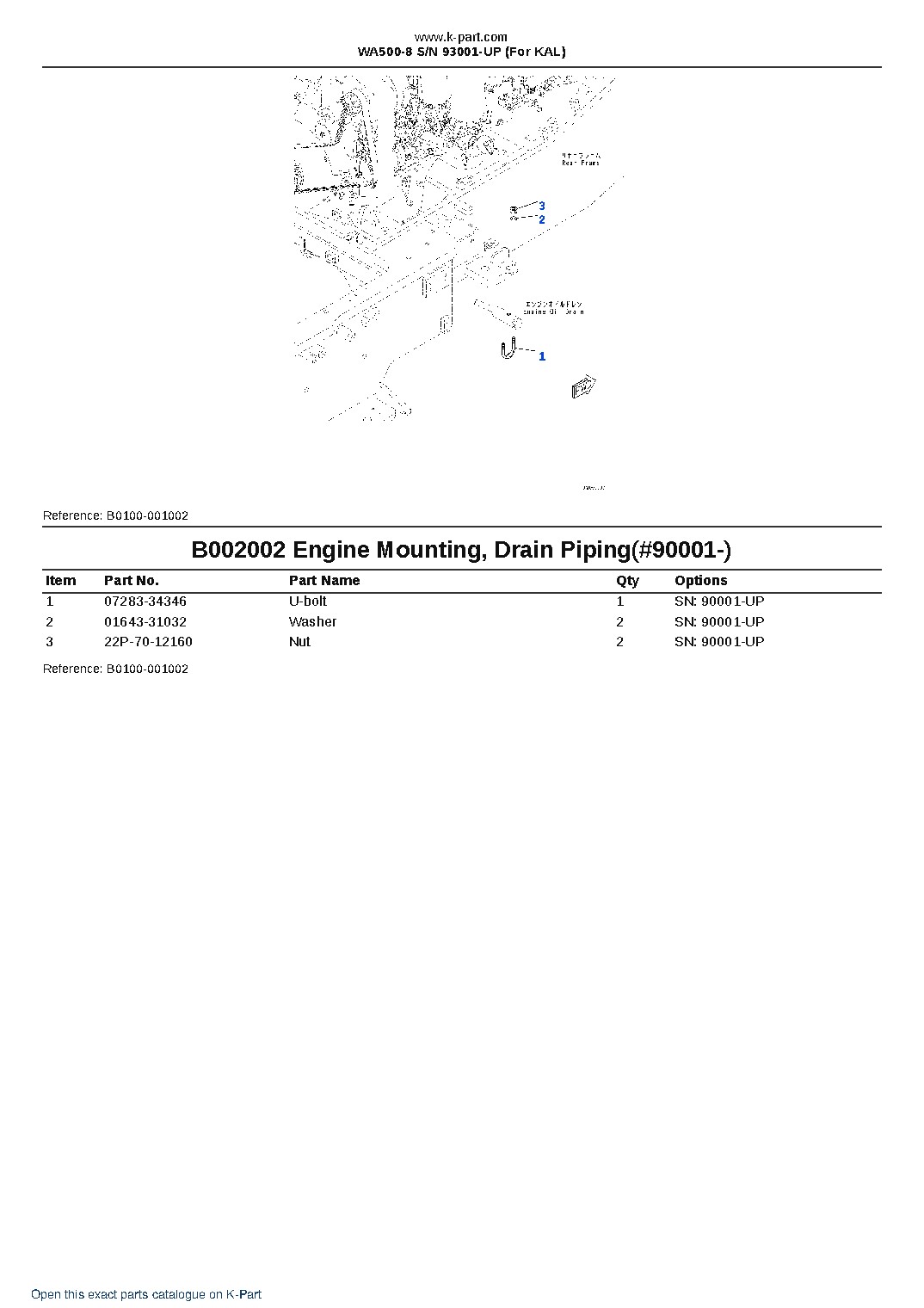 WA500-8 S/N 93001-UP (For KAL) – sample page 3 WA500-8 S/N 93001-UP (For KAL) – sample page 3