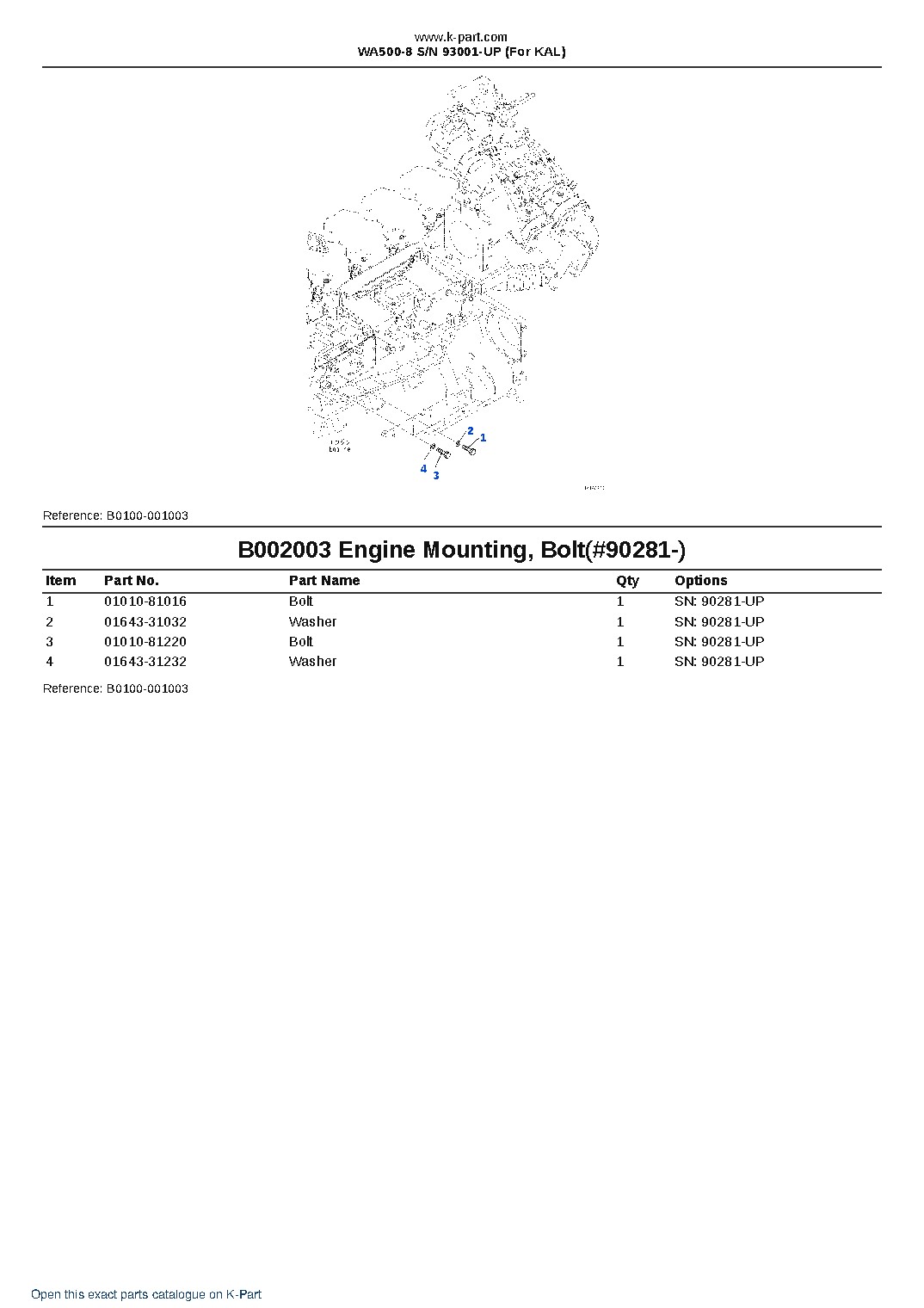 WA500-8 S/N 93001-UP (For KAL) – sample page 4 WA500-8 S/N 93001-UP (For KAL) – sample page 4