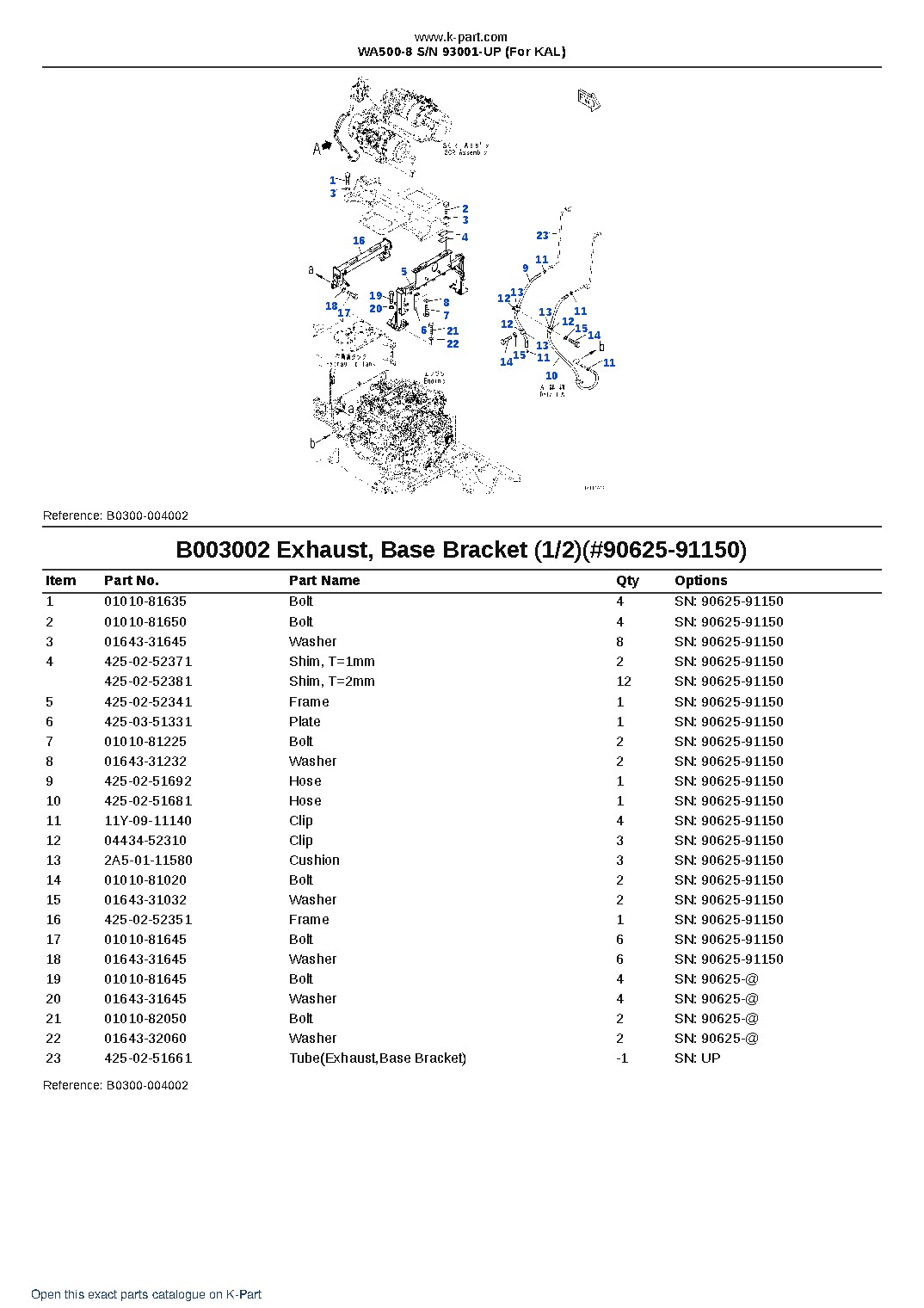WA500-8 S/N 93001-UP (For KAL) – sample page 6 WA500-8 S/N 93001-UP (For KAL) – sample page 6