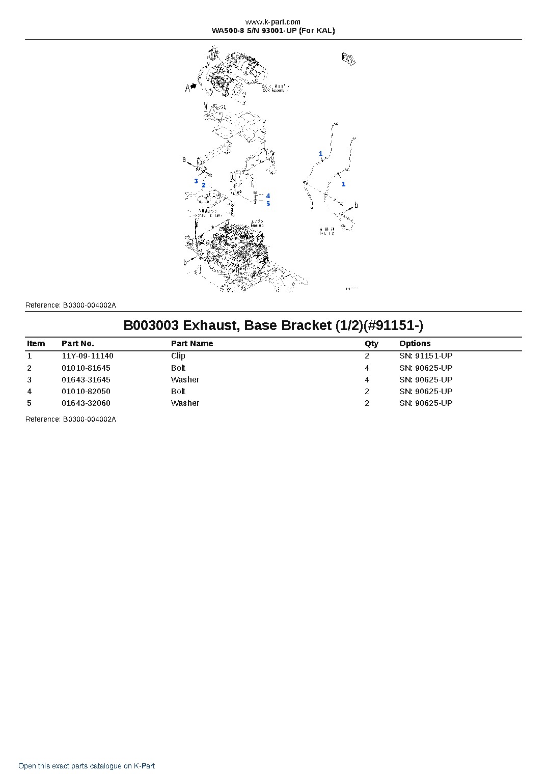WA500-8 S/N 93001-UP (For KAL) – sample page 7 WA500-8 S/N 93001-UP (For KAL) – sample page 7