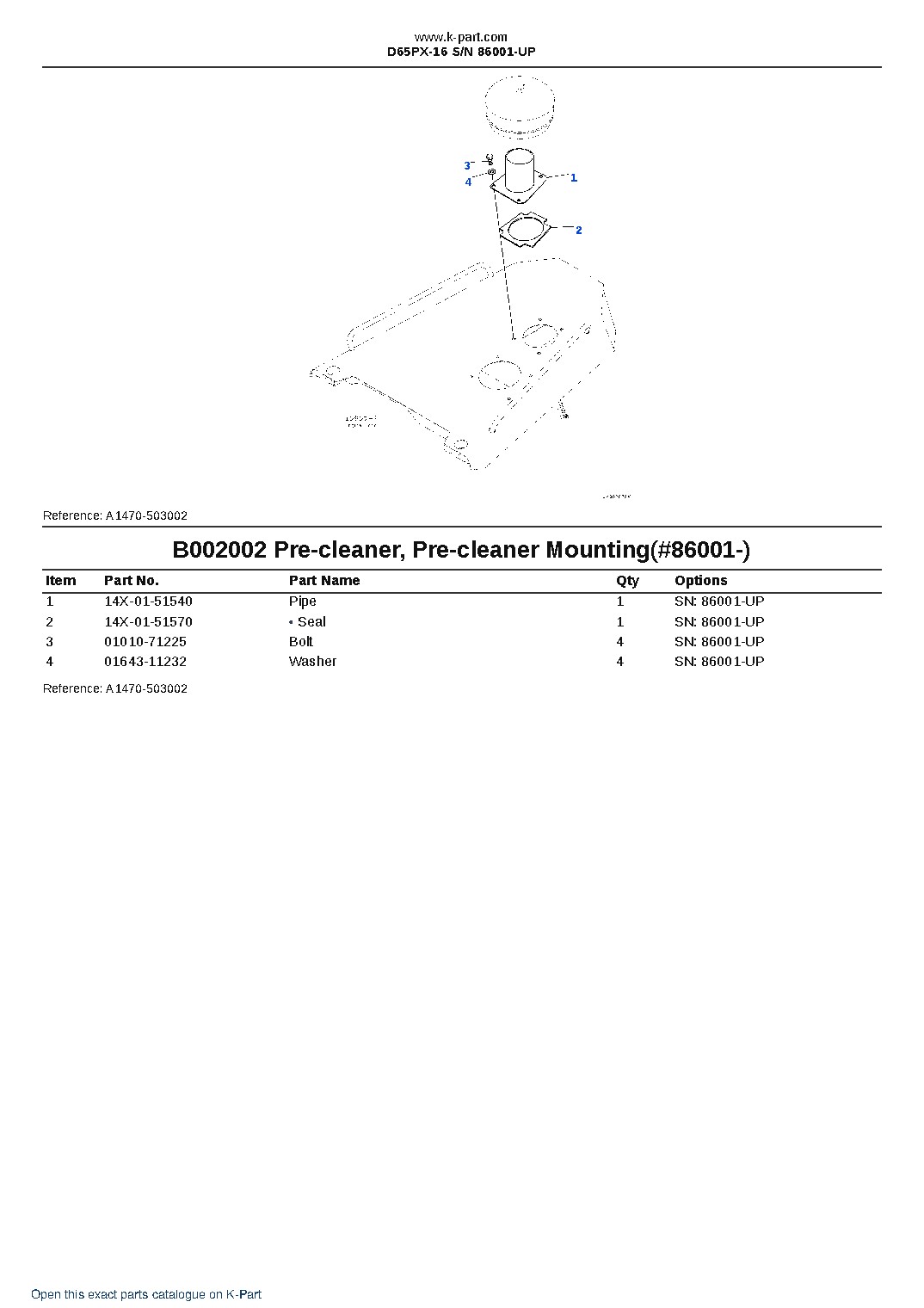 D65PX-16 S/N 86001-UP – sample page 4 D65PX-16 S/N 86001-UP – sample page 4