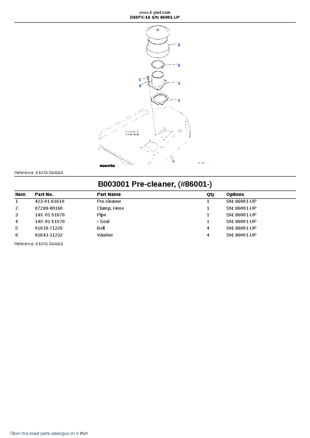 D65PX-16 S/N 86001-UP – sample page 5 D65PX-16 S/N 86001-UP – sample page 5