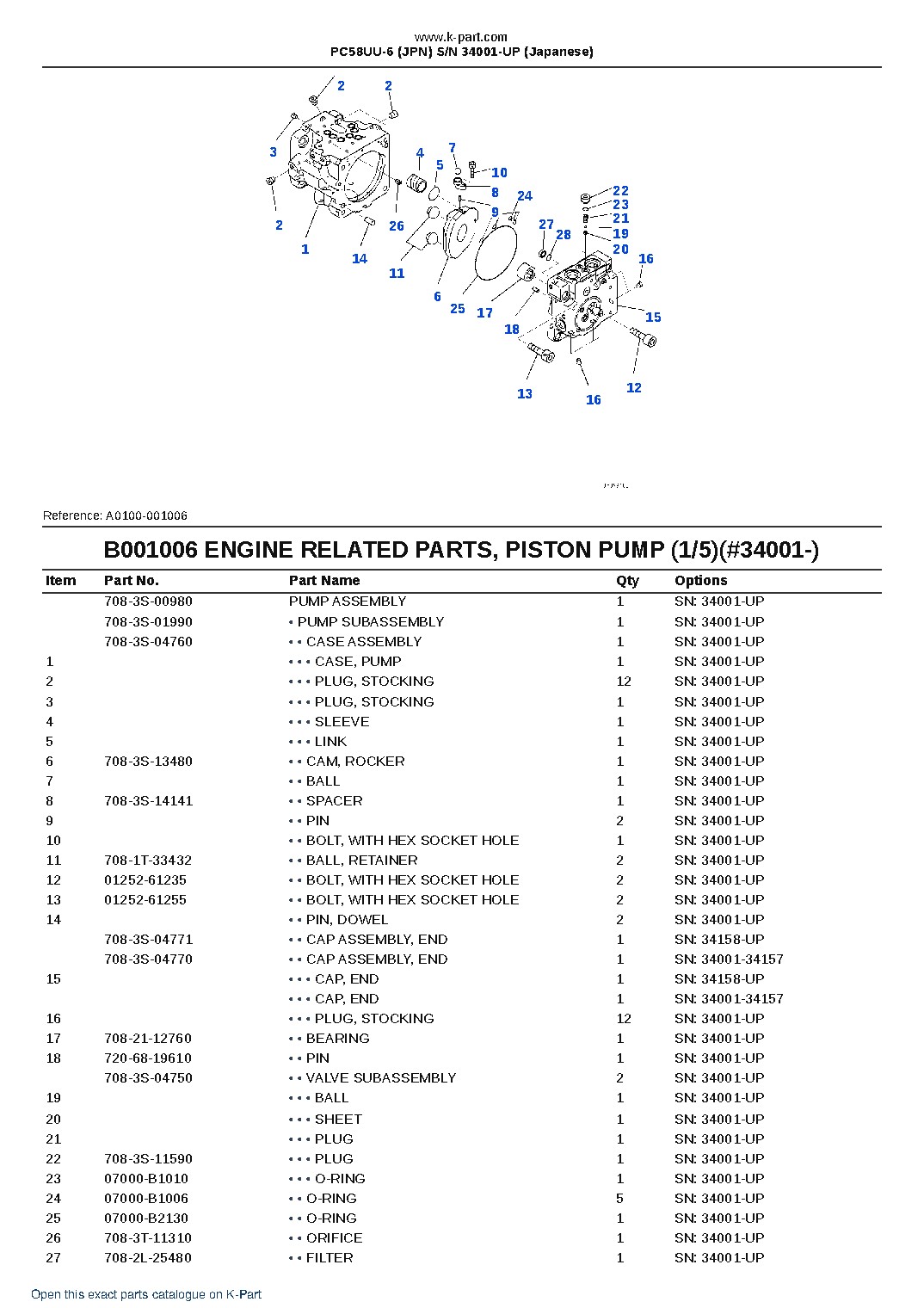 PC58UU-6 (JPN)  S/N 34001-UP (Japanese) – sample page 6