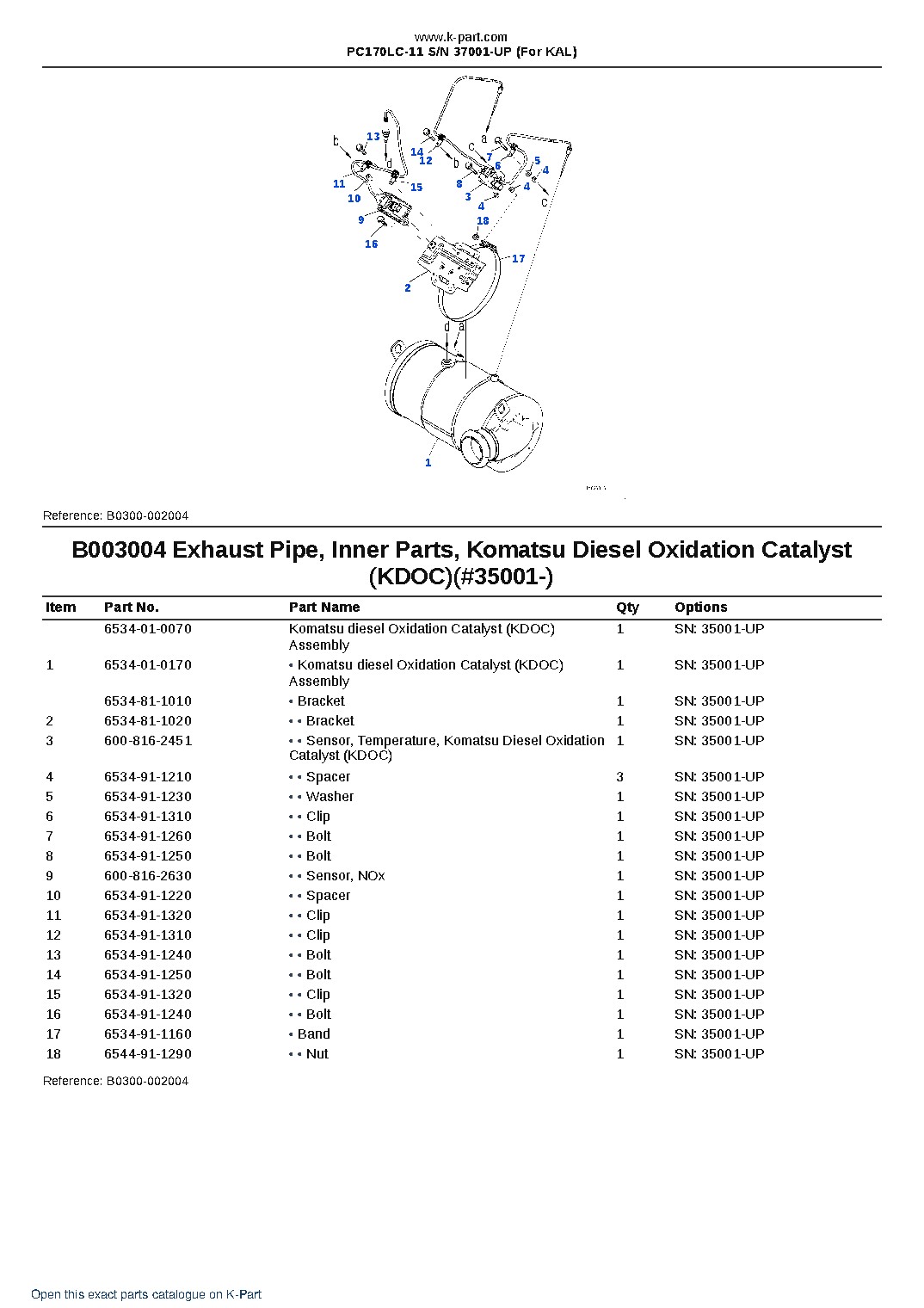 PC170LC-11 S/N 37001-UP (For KAL) – sample page 8 PC170LC-11 S/N 37001-UP (For KAL) – sample page 8