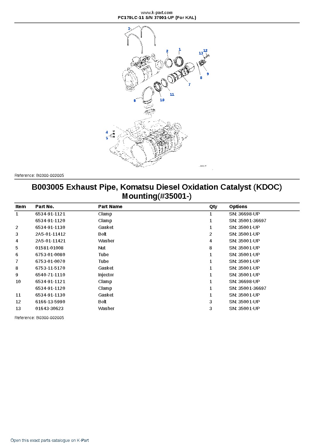 PC170LC-11 S/N 37001-UP (For KAL) – sample page 9 PC170LC-11 S/N 37001-UP (For KAL) – sample page 9
