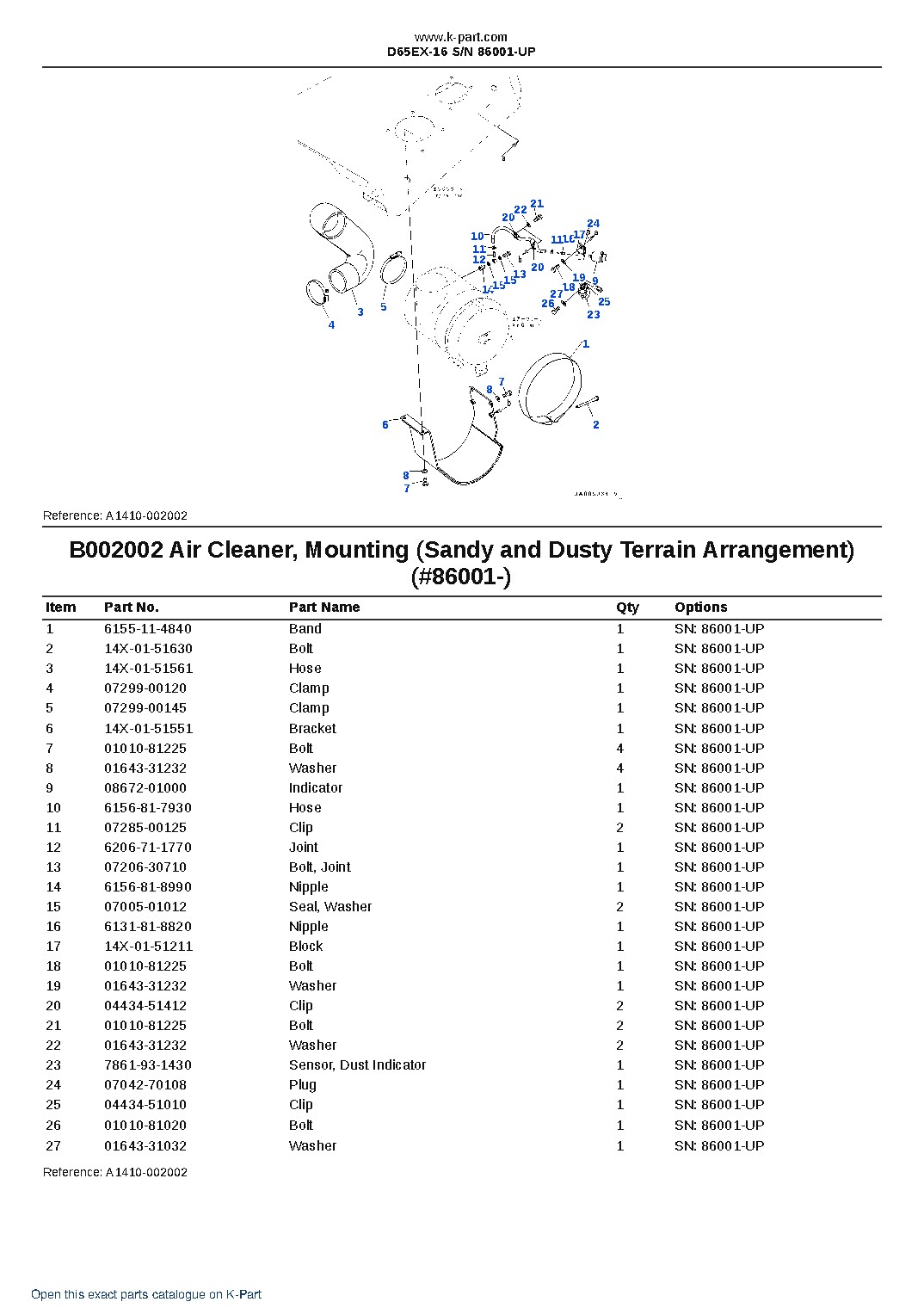 D65EX-16 S/N 86001-UP – sample page 4 D65EX-16 S/N 86001-UP – sample page 4