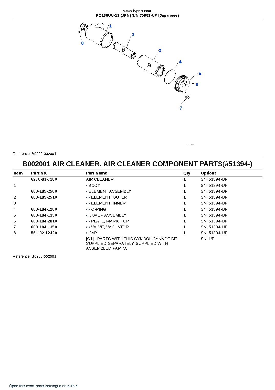 PC138UU-11 (JPN) S/N 70001-UP (Japanese) – sample page 8 PC138UU-11 (JPN) S/N 70001-UP (Japanese) – sample page 8