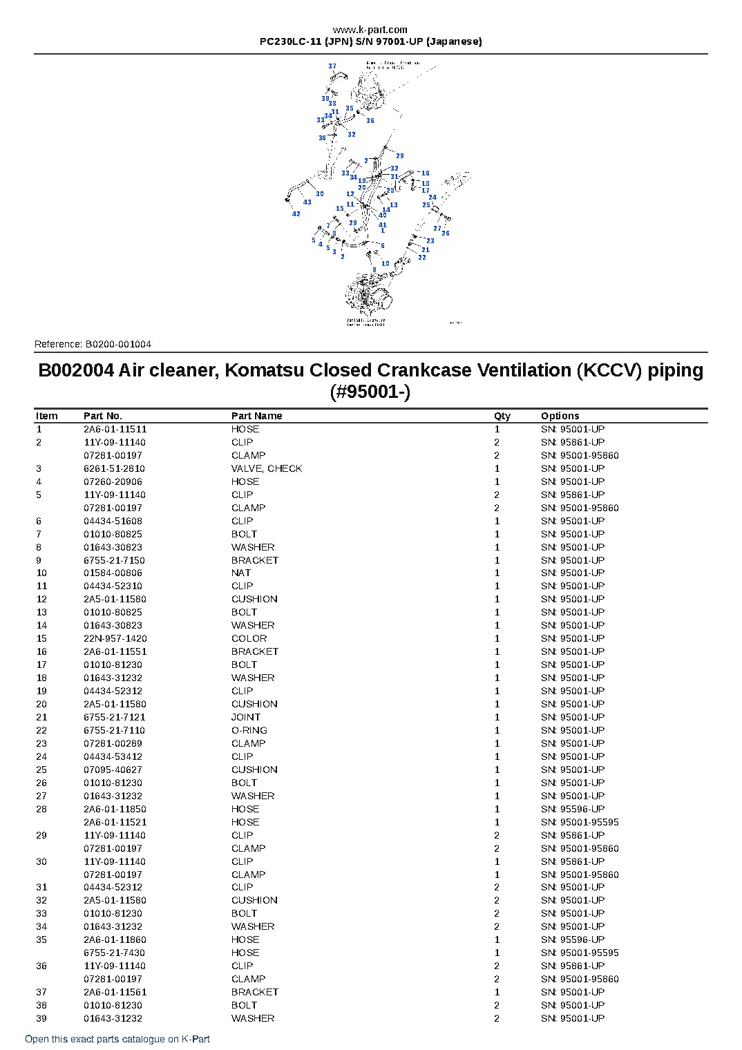 PC230LC-11 (JPN)  S/N 97001-UP (Japanese) – sample page 6