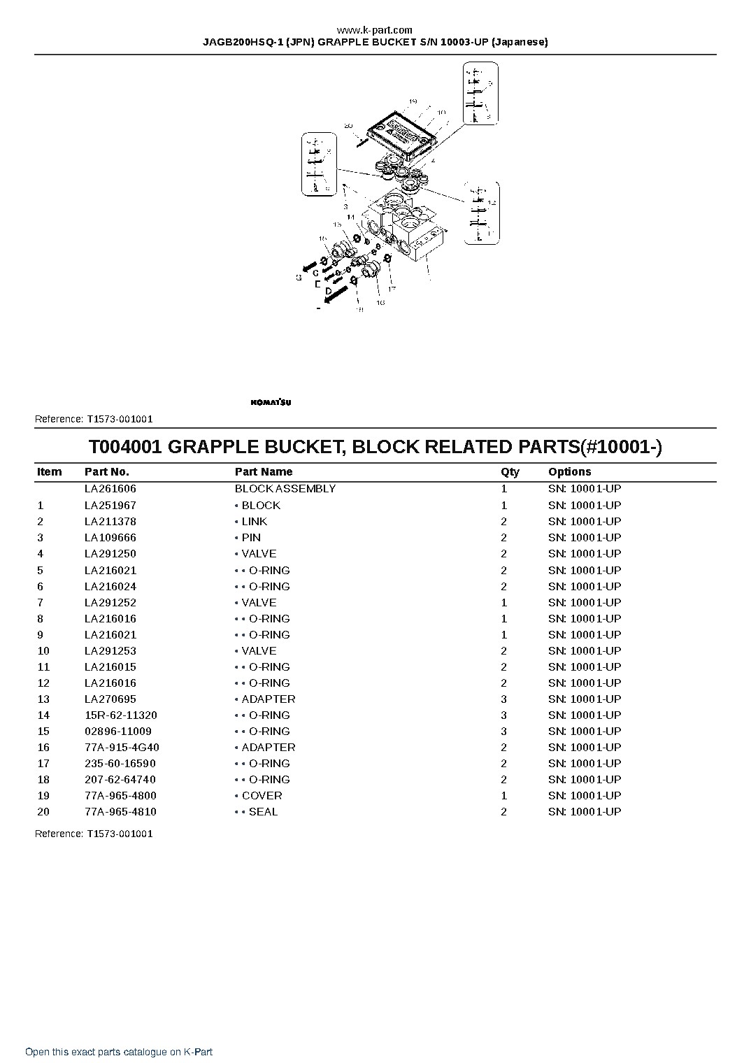 JAGB200HSQ-1 (JPN) GRAPPLE BUCKET S/N 10003-UP (Japanese) – sample page 6 JAGB200HSQ-1 (JPN) GRAPPLE BUCKET S/N 10003-UP (Japanese) – sample page 6