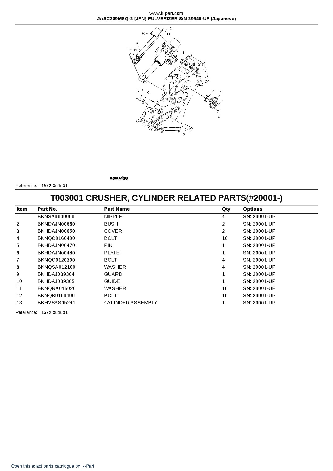 JASC200MSQ-2 (JPN) PULVERIZER S/N 20548-UP (Japanese) – sample page 4 JASC200MSQ-2 (JPN) PULVERIZER S/N 20548-UP (Japanese) – sample page 4