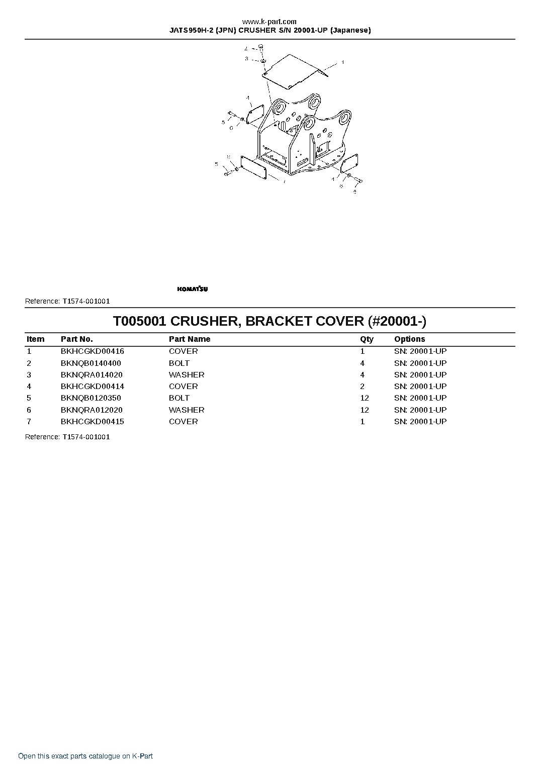 JATS950H-2 (JPN) CRUSHER S/N 20001-UP (Japanese) – sample page 6 JATS950H-2 (JPN) CRUSHER S/N 20001-UP (Japanese) – sample page 6