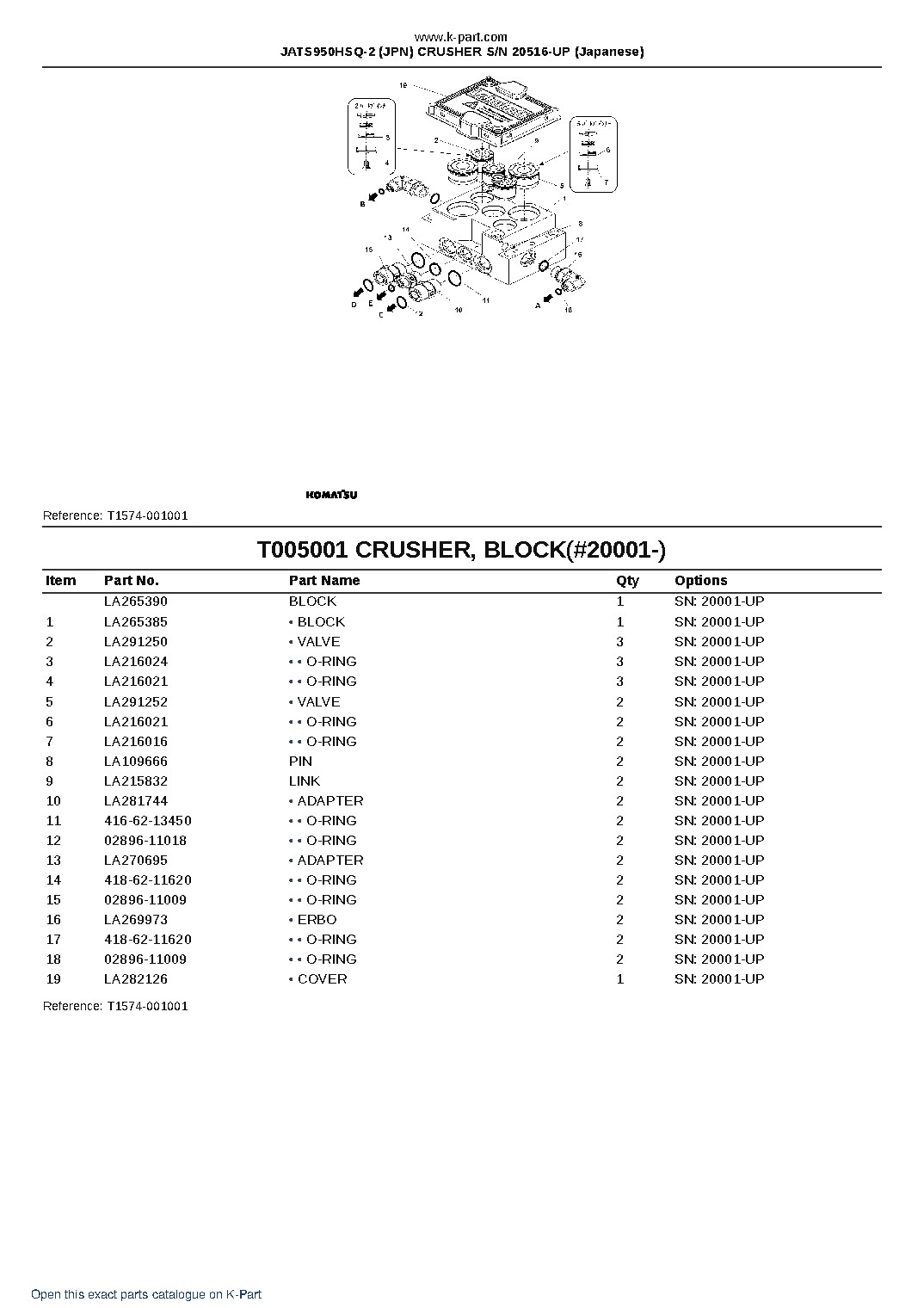 JATS950HSQ-2 (JPN) CRUSHER S/N 20516-UP (Japanese) – sample page 6 JATS950HSQ-2 (JPN) CRUSHER S/N 20516-UP (Japanese) – sample page 6