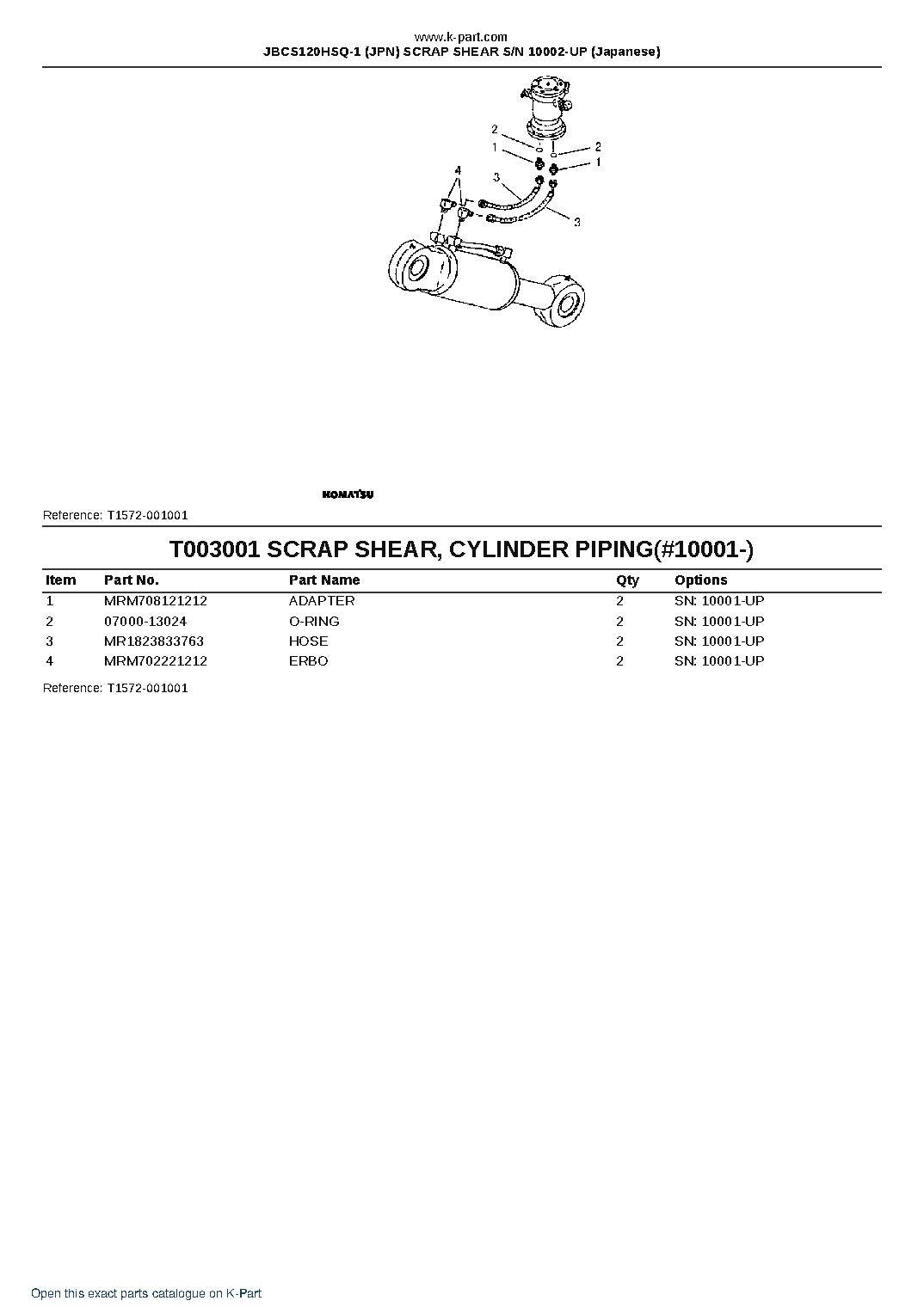 JBCS120HSQ-1 (JPN) SCRAP SHEAR S/N 10002-UP (Japanese) – sample page 4 JBCS120HSQ-1 (JPN) SCRAP SHEAR S/N 10002-UP (Japanese) – sample page 4