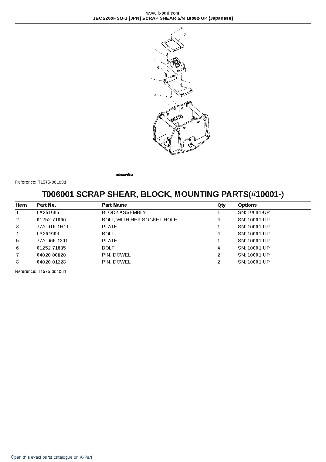 JBCS200HSQ-1 (JPN) SCRAP SHEAR S/N 10002-UP (Japanese) – sample page 6 JBCS200HSQ-1 (JPN) SCRAP SHEAR S/N 10002-UP (Japanese) – sample page 6