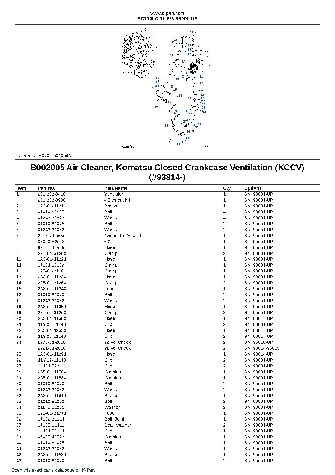 PC130LC-11 S/N 95001-UP – sample page 9 PC130LC-11 S/N 95001-UP – sample page 9