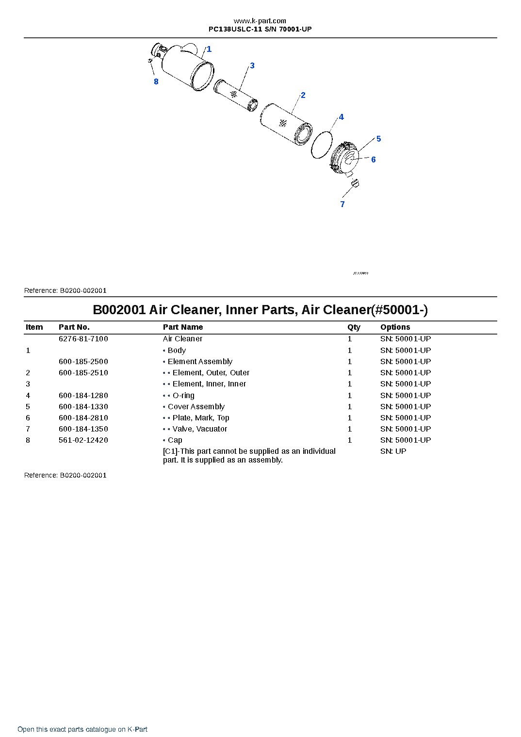 PC138USLC-11 S/N 70001-UP – sample page 8 PC138USLC-11 S/N 70001-UP – sample page 8