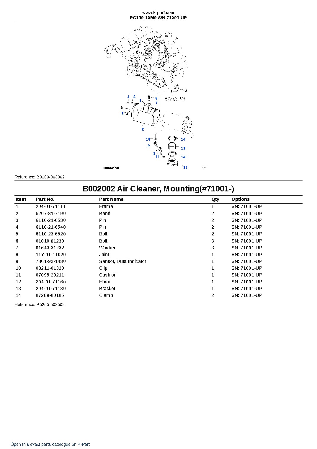 PC130-10M0 S/N 71001-UP – sample page 4 PC130-10M0 S/N 71001-UP – sample page 4