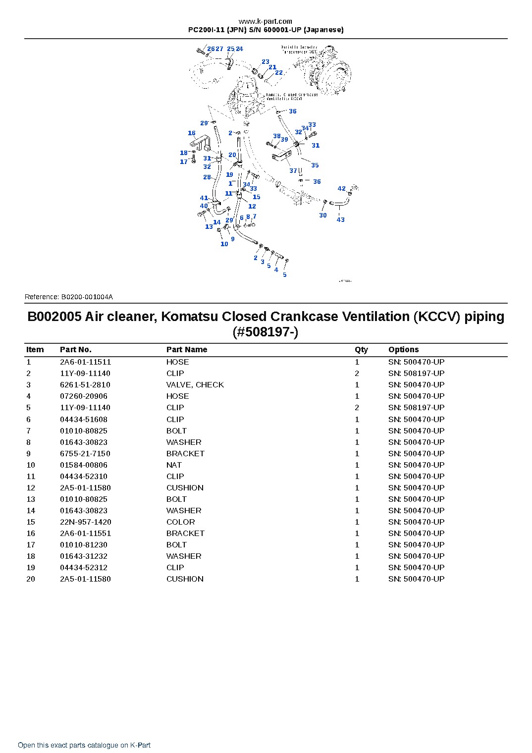 PC200I-11 (JPN)  S/N 600001-UP (Japanese) – sample page 8