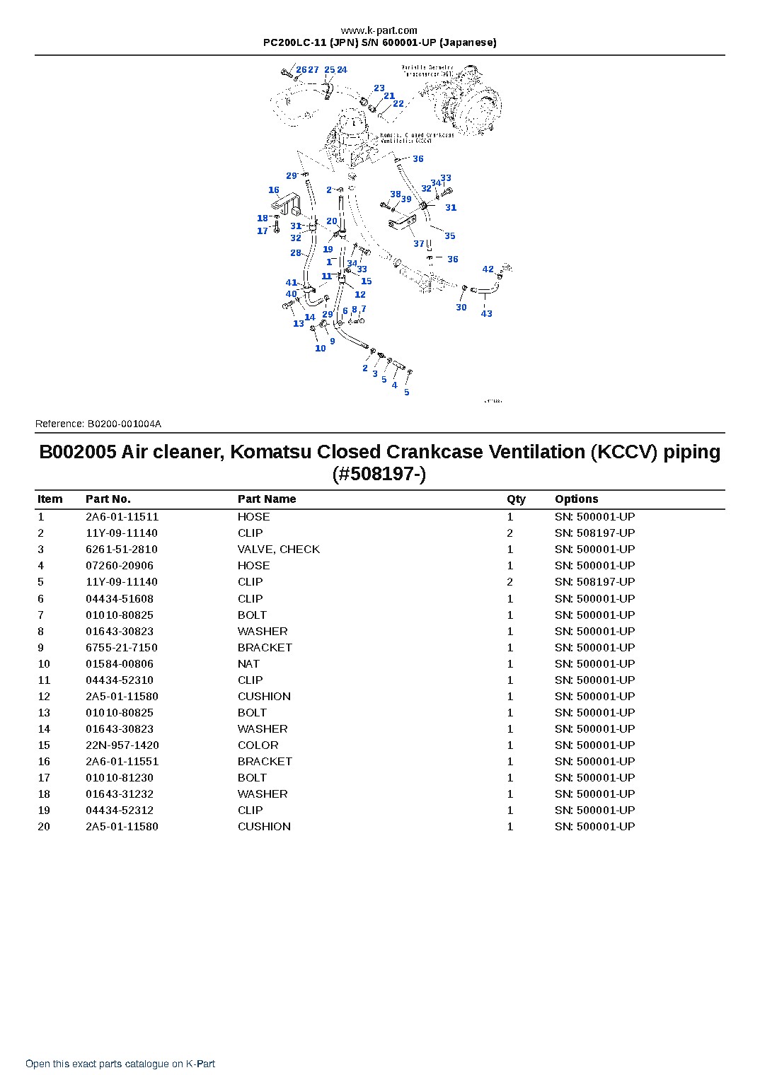 PC200LC-11 (JPN)  S/N 600001-UP (Japanese) – sample page 8