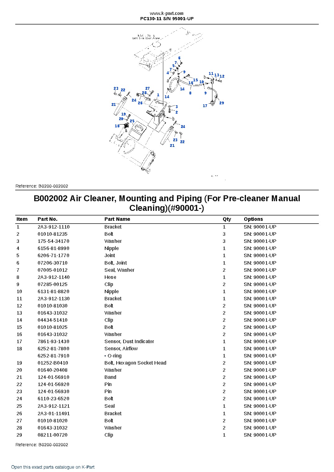 PC130-11 S/N 95001-UP – sample page 5 PC130-11 S/N 95001-UP – sample page 5