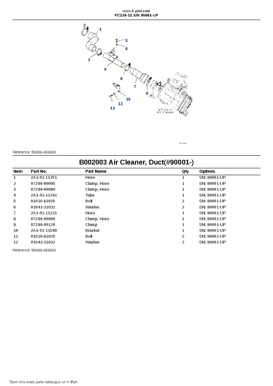 PC130-11 S/N 95001-UP – sample page 6 PC130-11 S/N 95001-UP – sample page 6