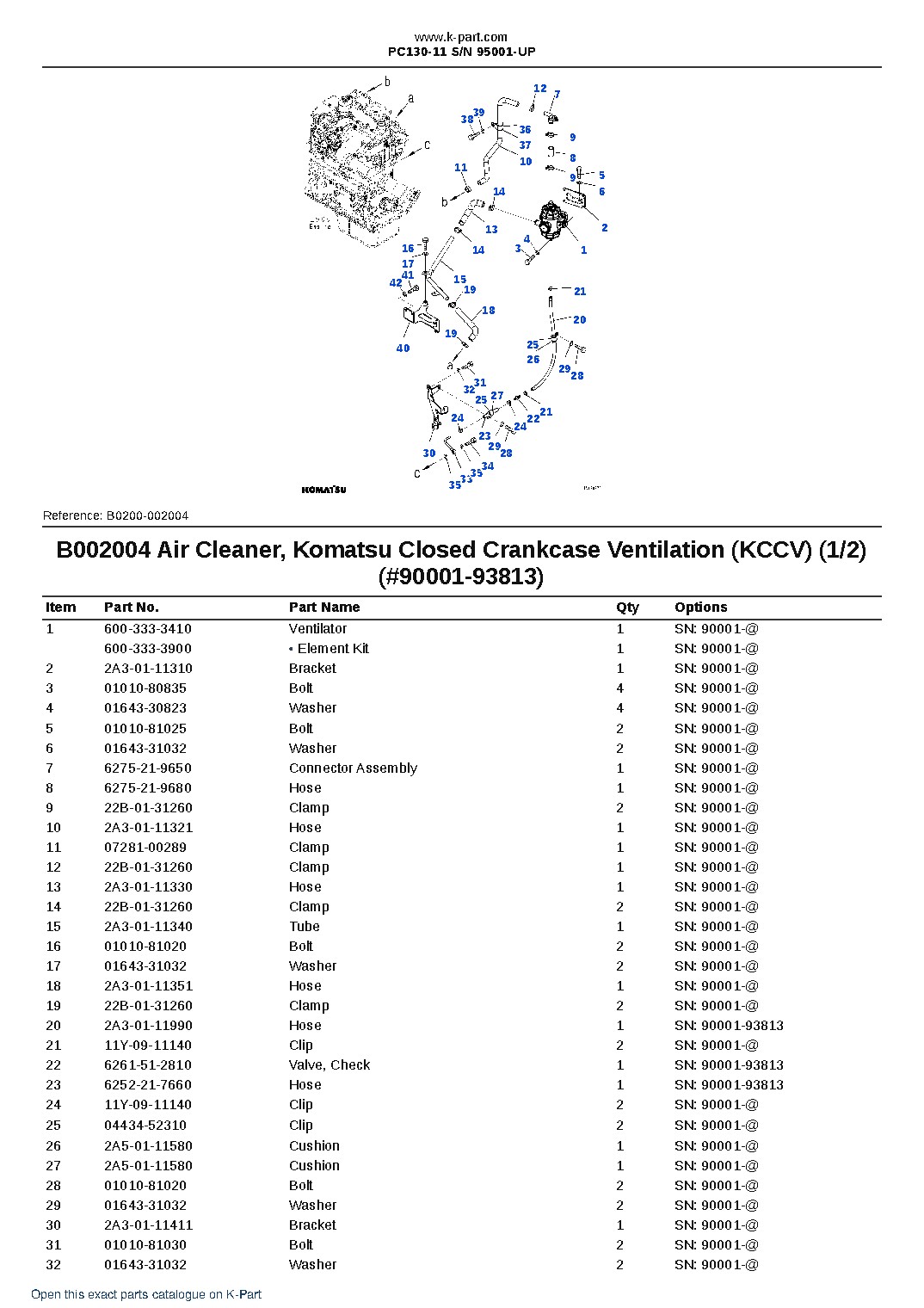PC130-11 S/N 95001-UP – sample page 7 PC130-11 S/N 95001-UP – sample page 7
