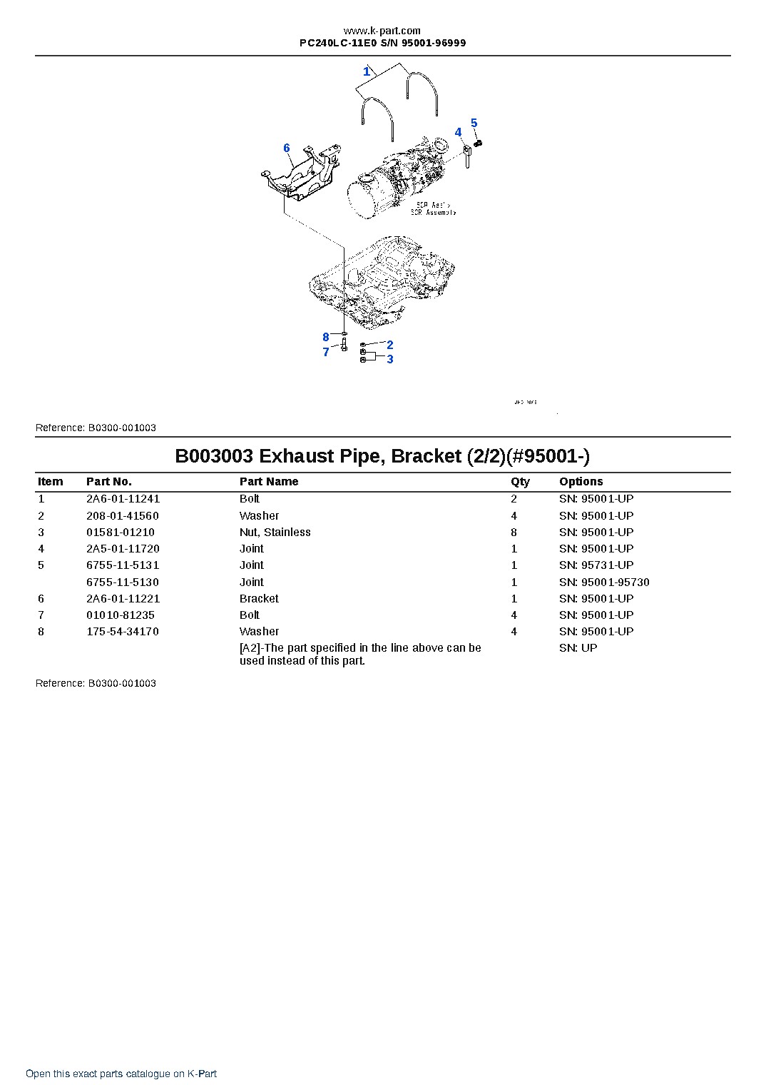 PC240LC-11E0 S/N 95001-96999 – sample page 10
