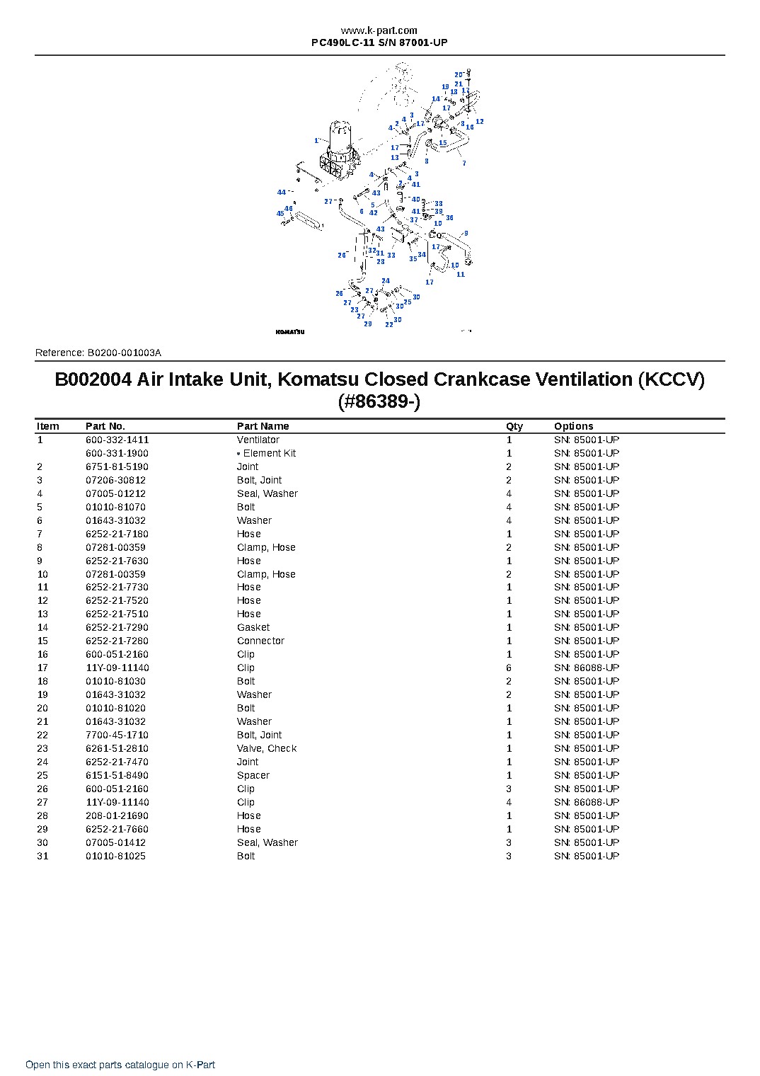 PC490LC-11 S/N 87001-UP – sample page 6 PC490LC-11 S/N 87001-UP – sample page 6