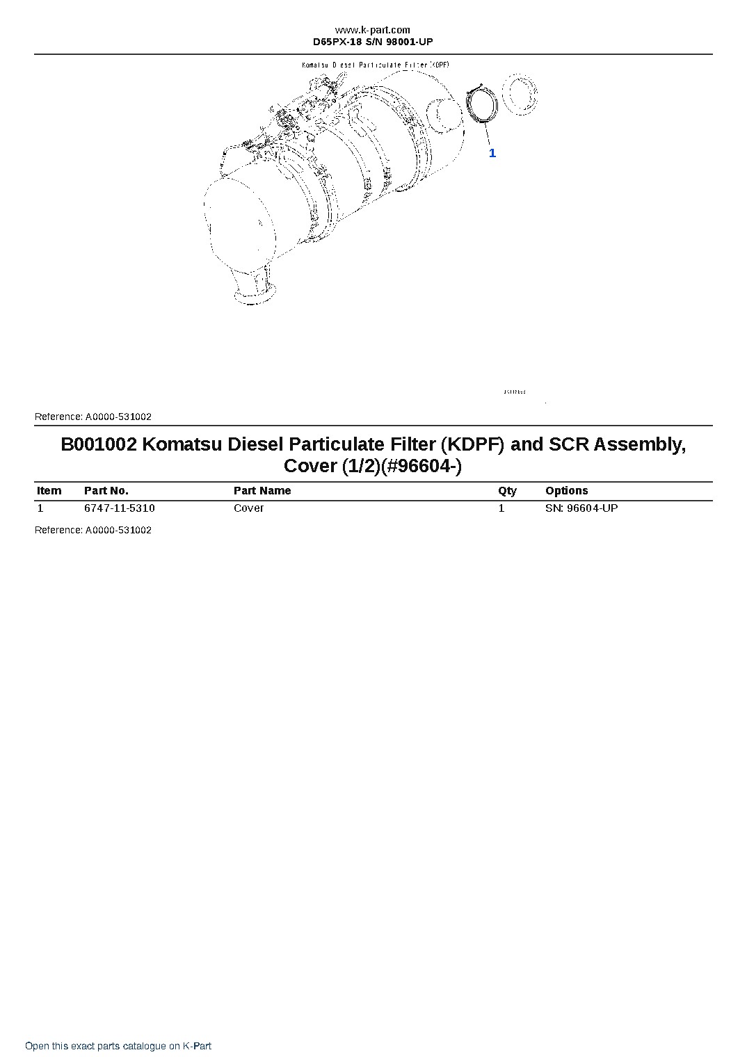 D65PX-18 S/N 98001-UP – sample page 3