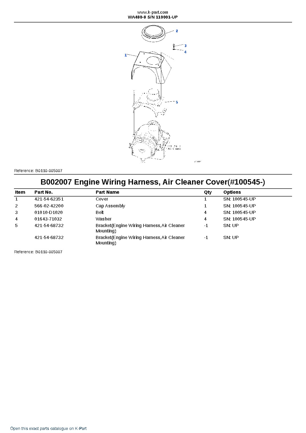 WA480-8 S/N 110001-UP – sample page 10 WA480-8 S/N 110001-UP – sample page 10