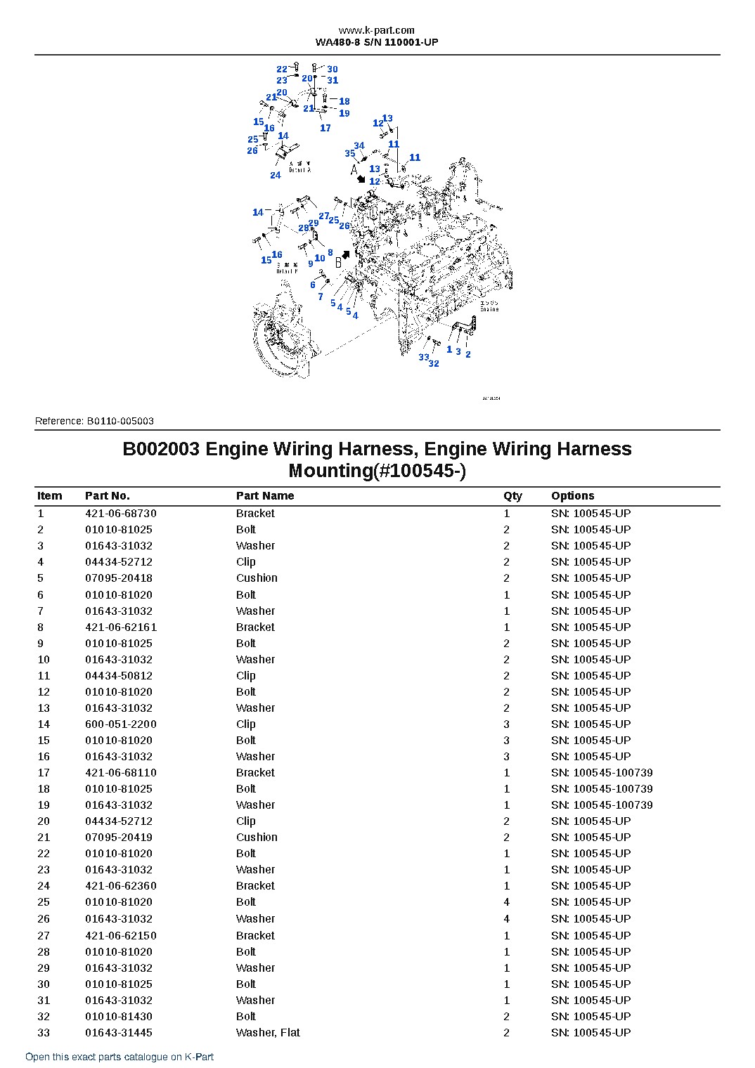 WA480-8 S/N 110001-UP – sample page 5 WA480-8 S/N 110001-UP – sample page 5