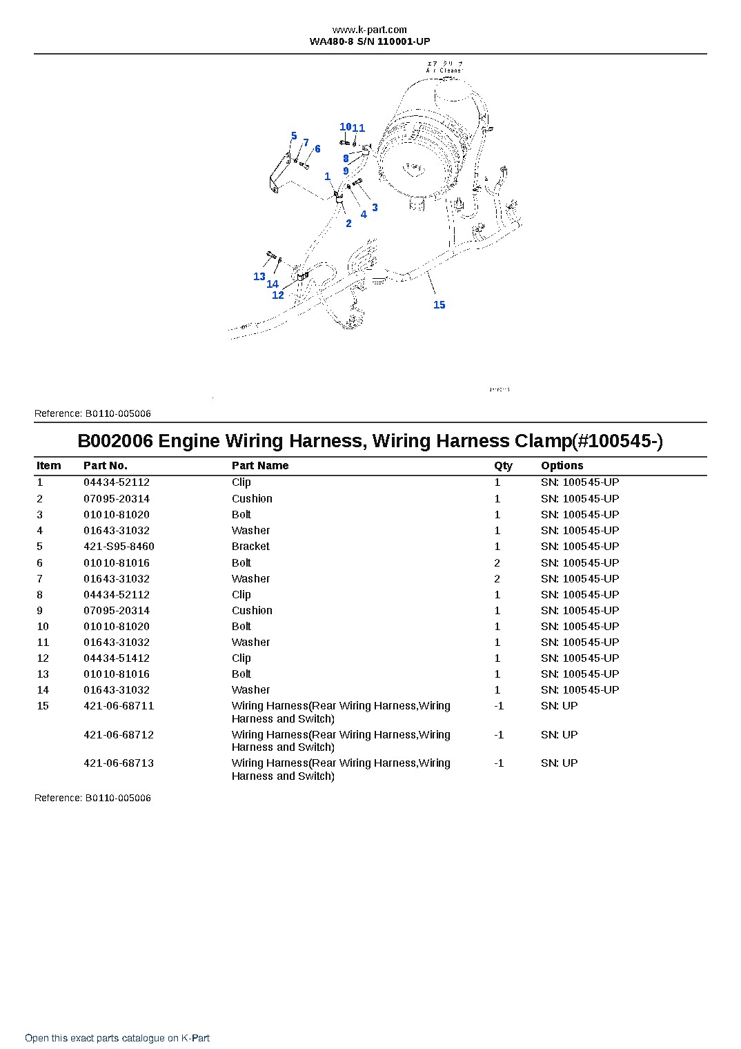 WA480-8 S/N 110001-UP – sample page 9 WA480-8 S/N 110001-UP – sample page 9