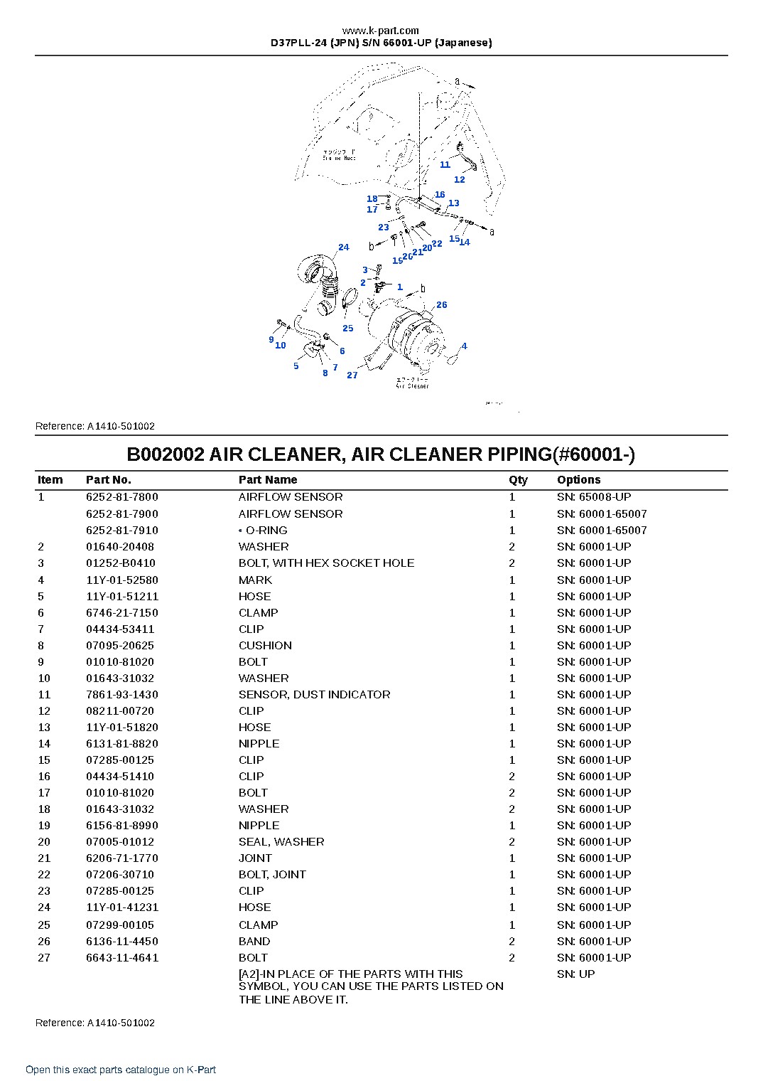 D37PLL-24 (JPN) S/N 66001-UP (Japanese) – sample page 3 D37PLL-24 (JPN) S/N 66001-UP (Japanese) – sample page 3