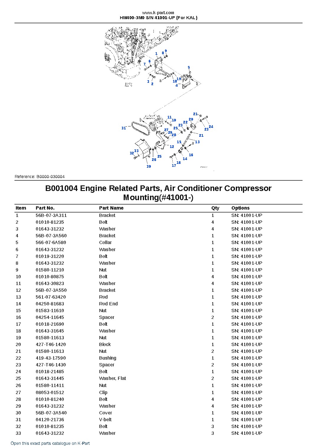 HM400-3M0 S/N 41001-UP (For KAL) – sample page 4 HM400-3M0 S/N 41001-UP (For KAL) – sample page 4