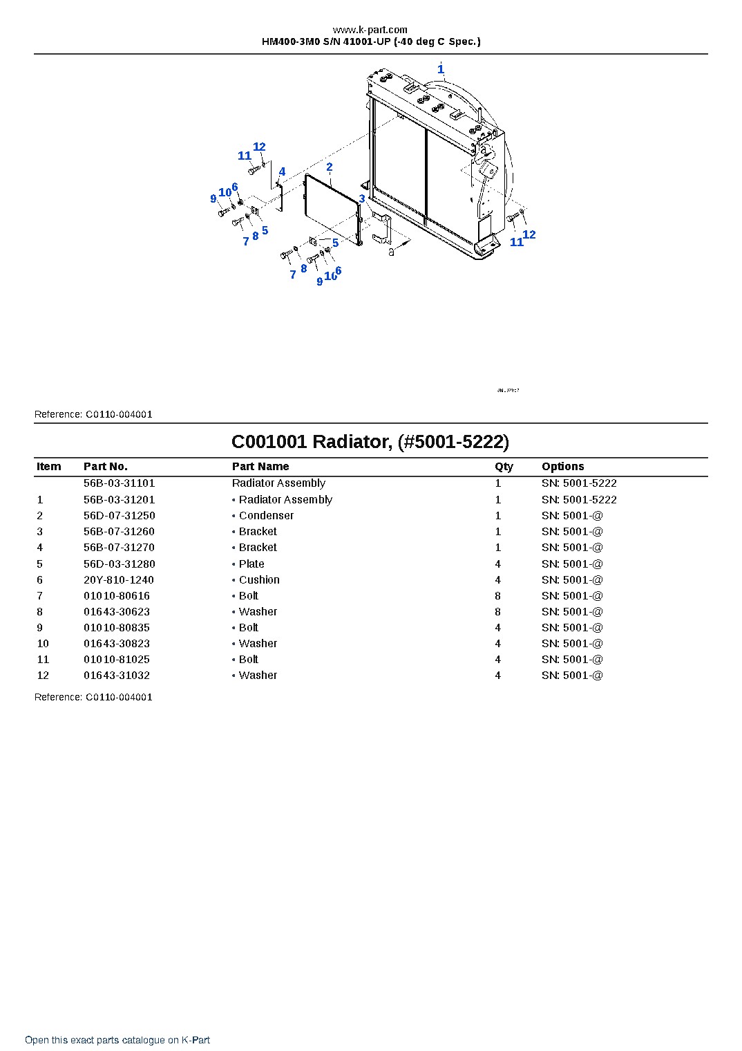 HM400-3M0 S/N 41001-UP (-40 deg C Spec.) – sample page 10 HM400-3M0 S/N 41001-UP (-40 deg C Spec.) – sample page 10