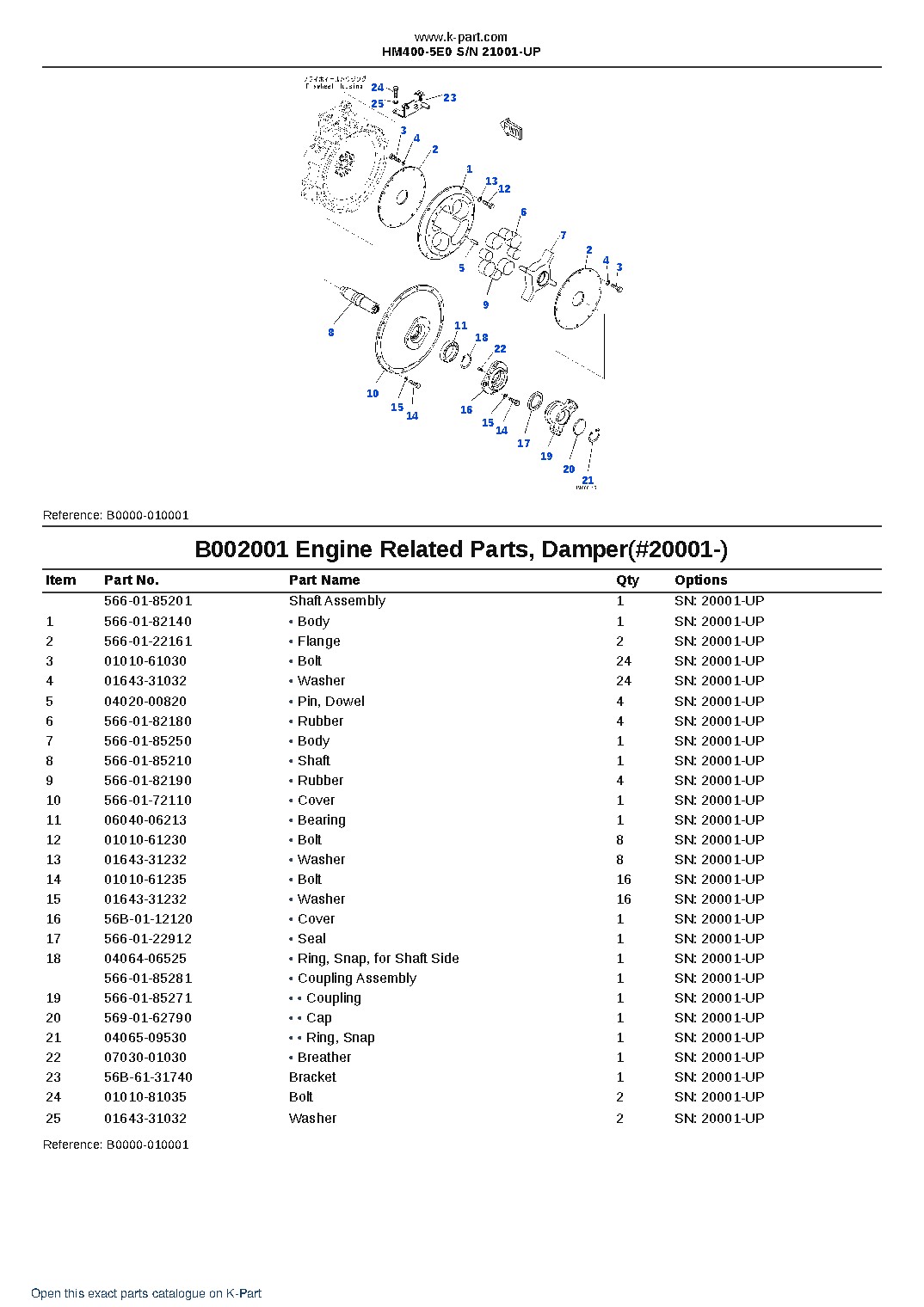 HM400-5E0 S/N 21001-UP – sample page 6