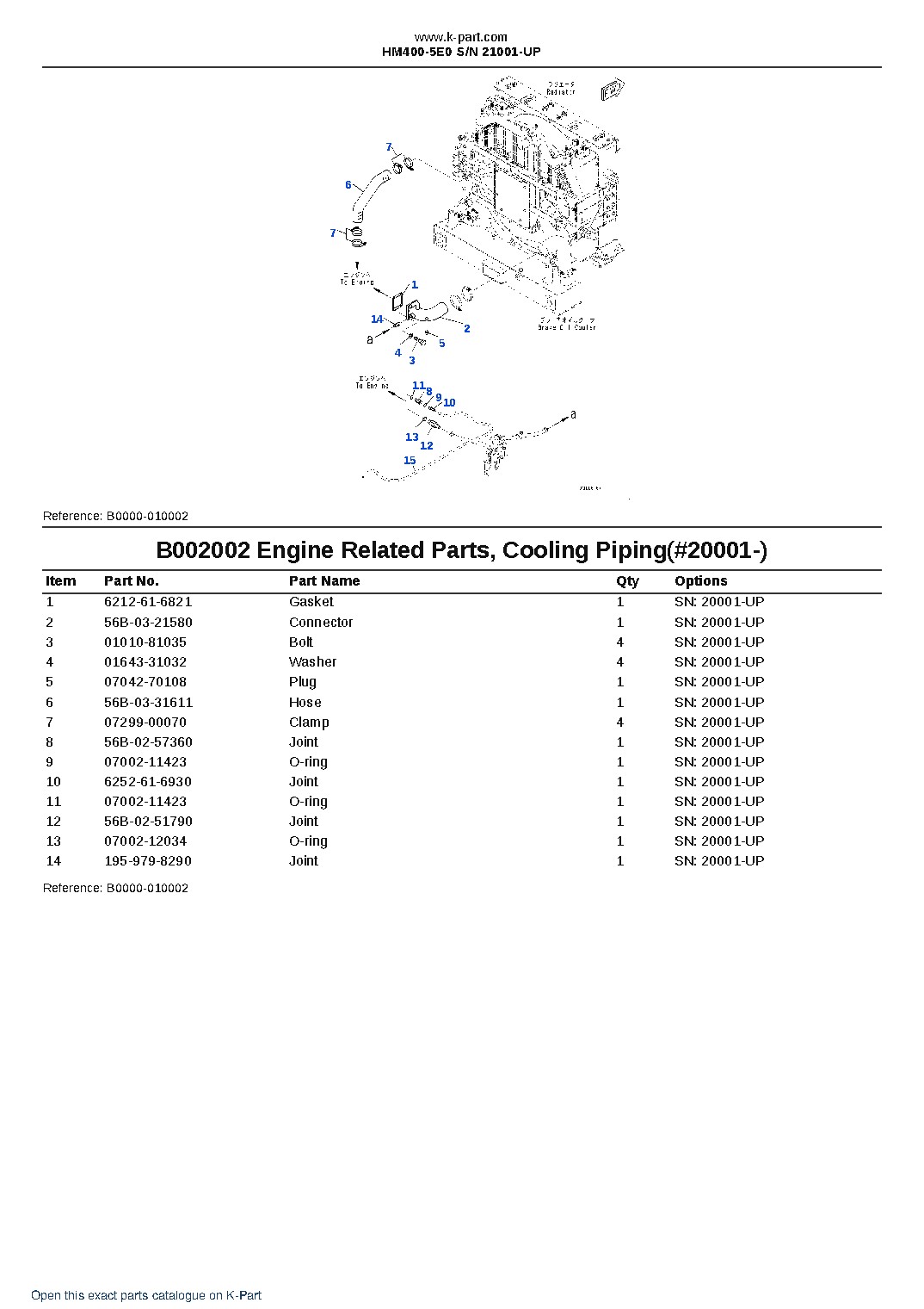 HM400-5E0 S/N 21001-UP – sample page 7