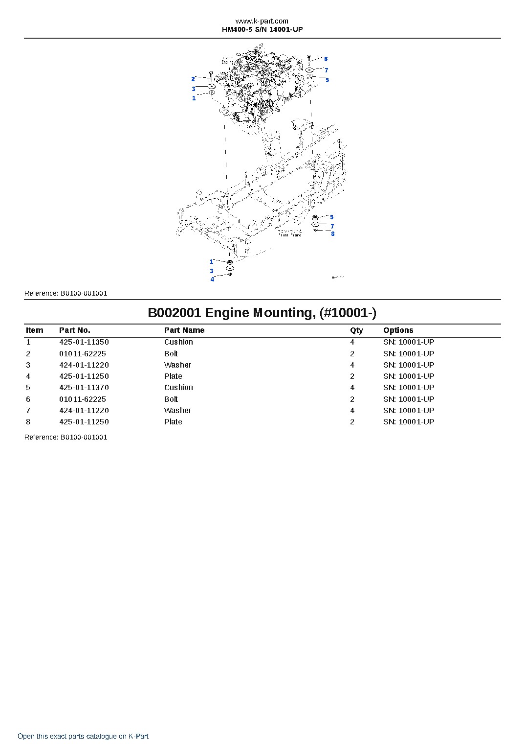 HM400-5 S/N 14001-UP – sample page 6
