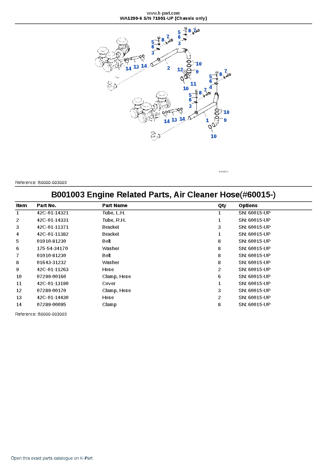 WA1200-6 S/N 71001-UP (Chassis only) – sample page 3 WA1200-6 S/N 71001-UP (Chassis only) – sample page 3